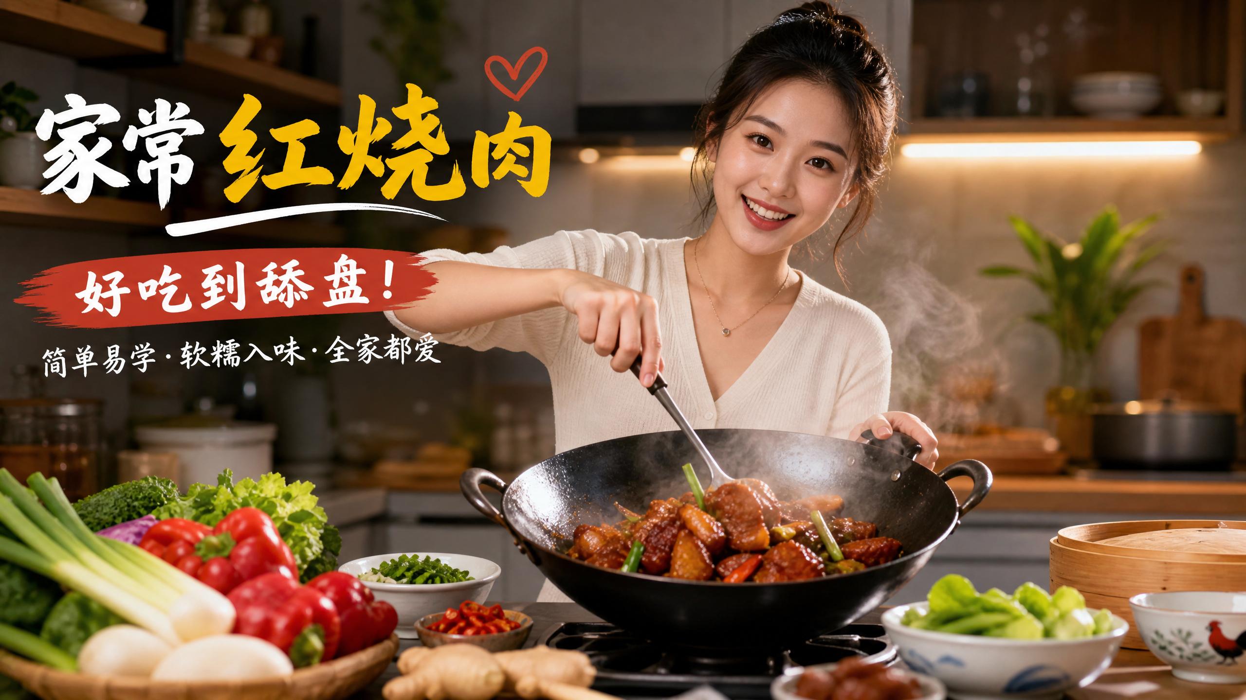 糖心vlog 糖心vlog美食 | 家常红烧肉视频教程软糯入味超下饭